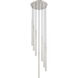 Forest LED 18 inch Brushed Nickel Chandelier Ceiling Light
