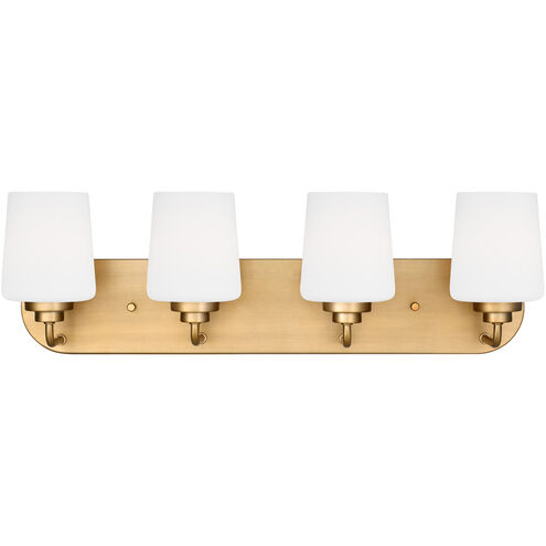 Windom 4 Light 24.38 inch Satin Brass Wall Bath Fixture Wall Light