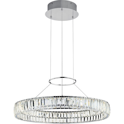 Annette LED 25.5 inch Chrome Chandelier Ceiling Light