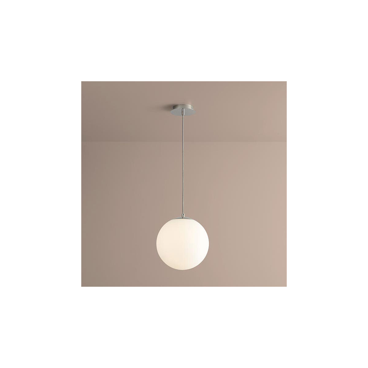 Luna LED 12 inch Polished Nickel Pendant Ceiling Light in 3000K