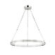 Rosendale LED 28 inch Polished Nickel Chandelier Ceiling Light, Small