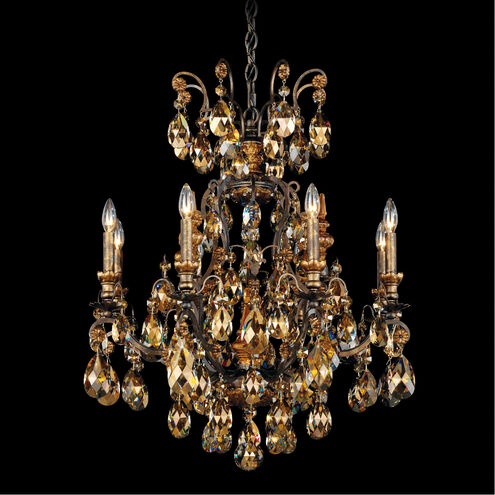 Renaissance 9 Light 27 inch French Gold Chandelier Ceiling Light in Renaissance Golden Teak