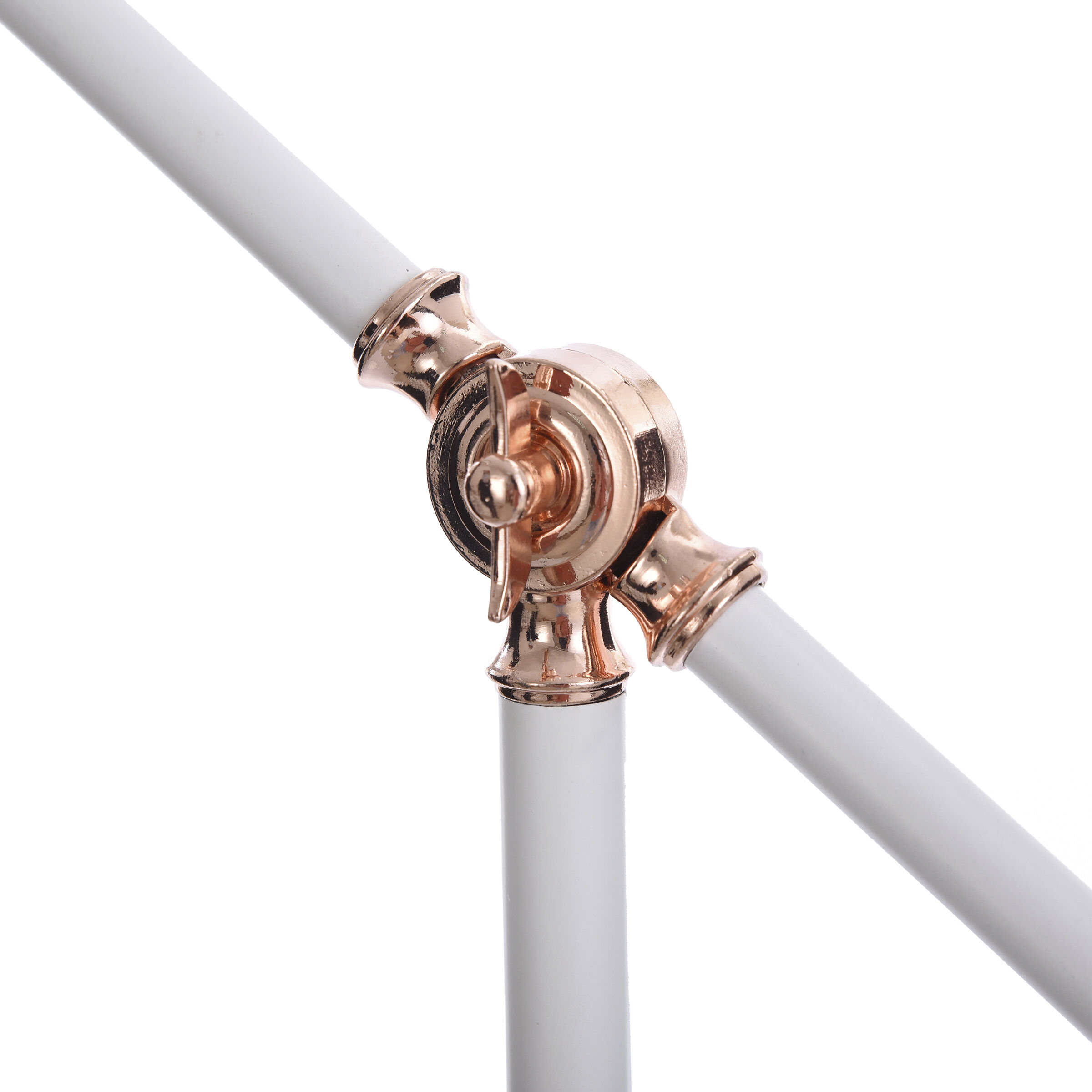 White and copper floor lamp hot sale
