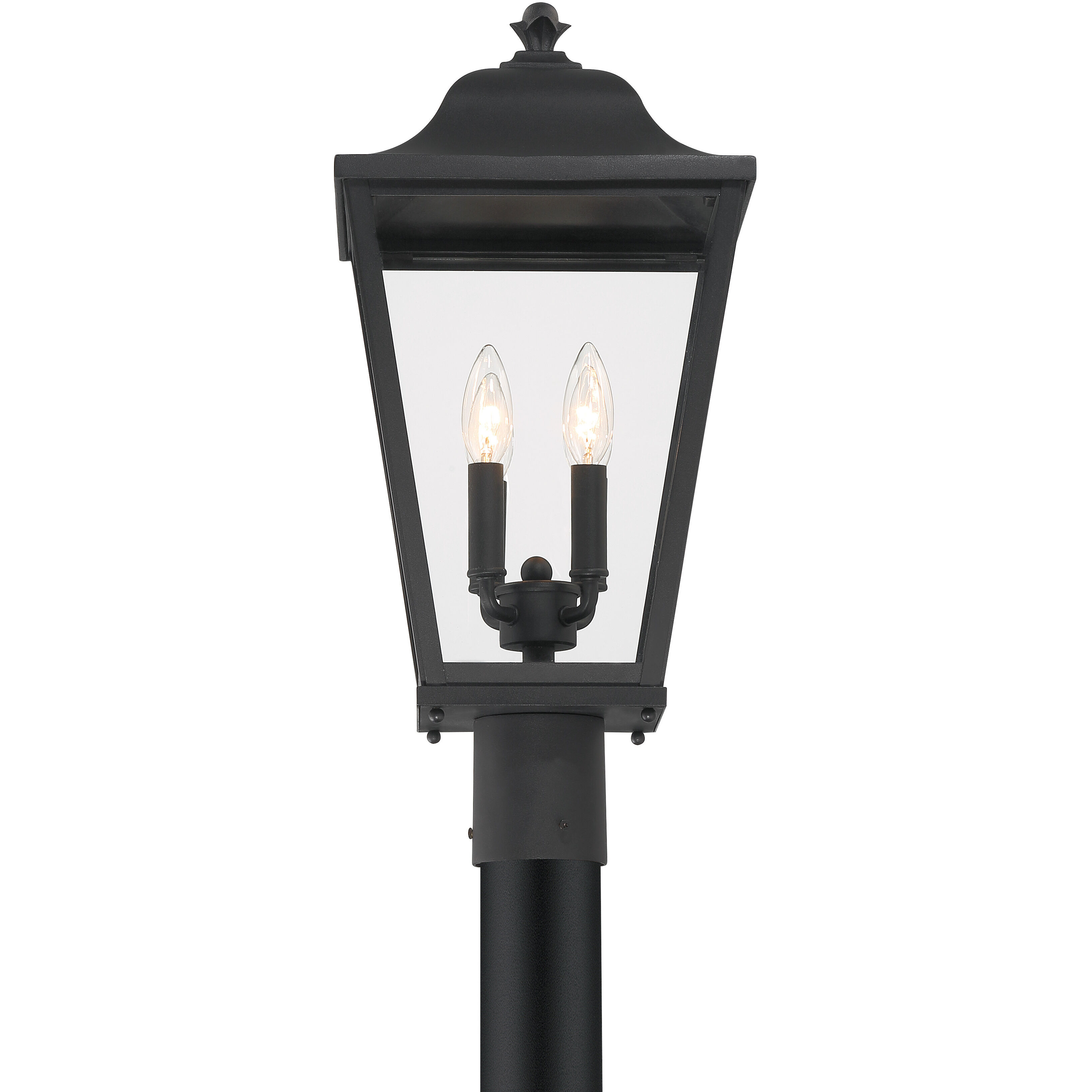 Savannah 4 Light 22 inch Sand Coal Outdoor Post Mount, The Great Outdoors