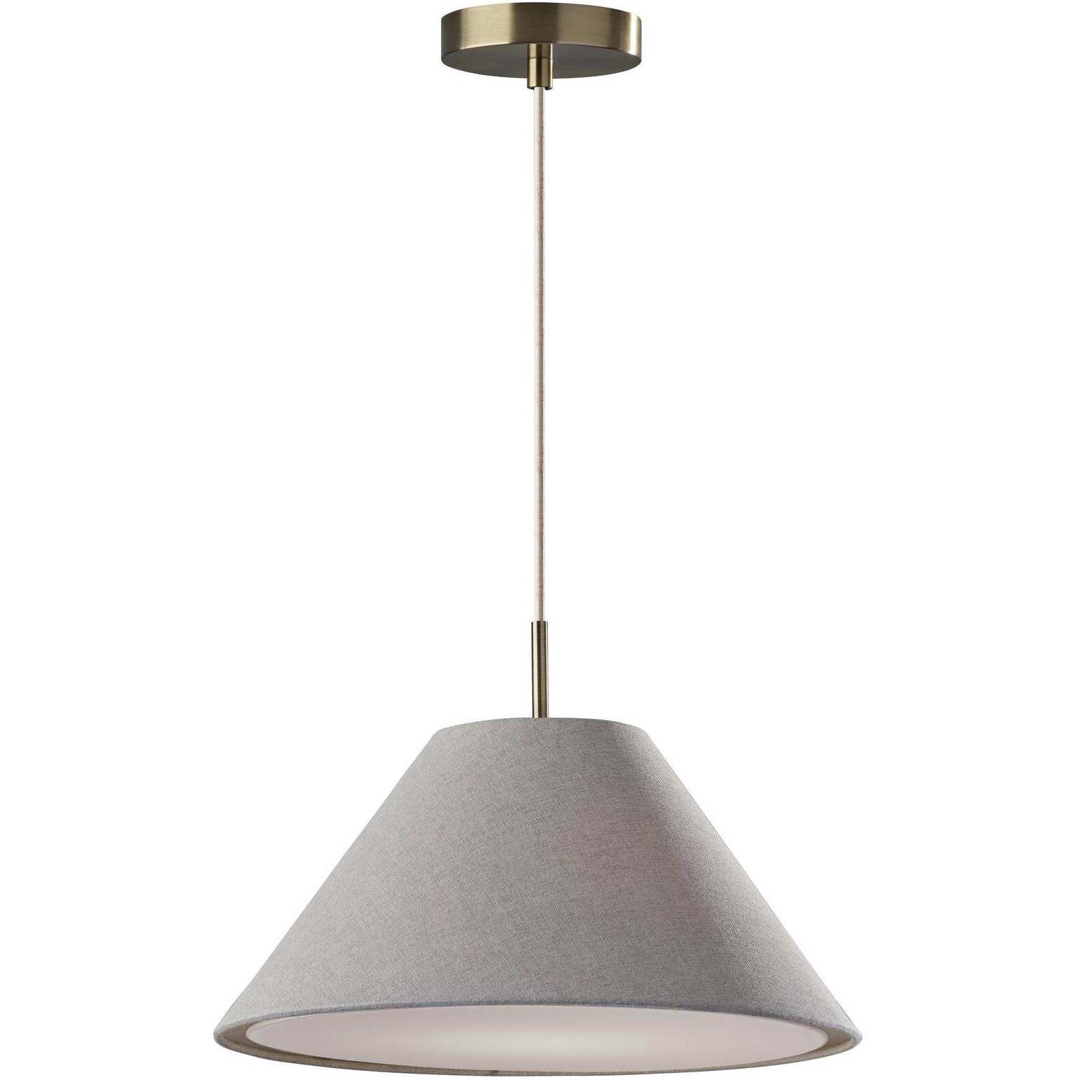 Grey and brass pendant light online