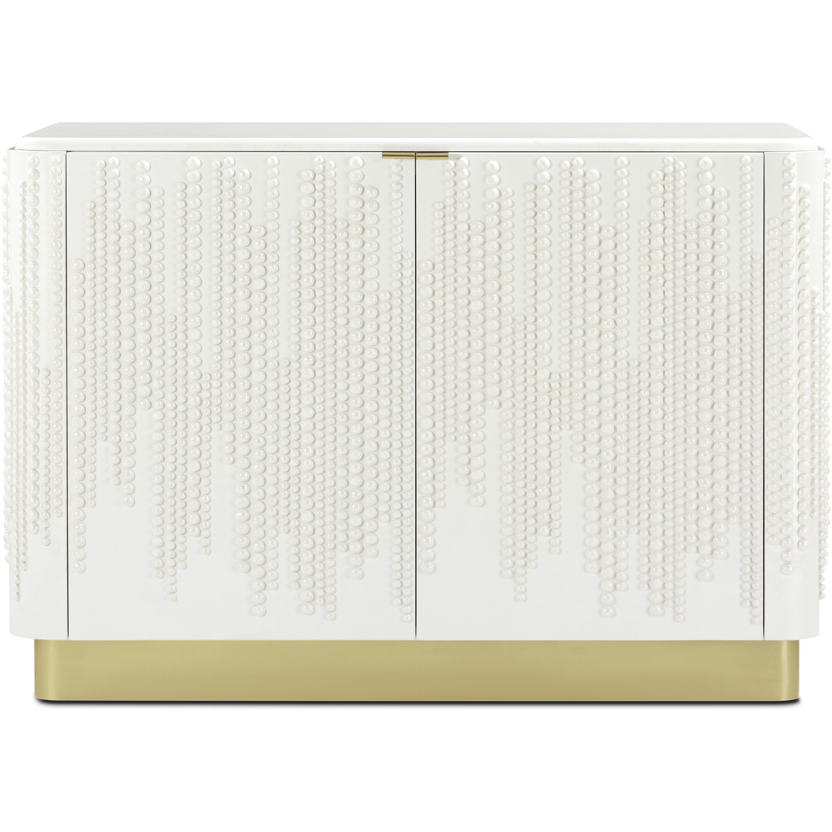 Judith Leiber Couture 50 X 20 inch Solstice Credenza, Wooden, 2-Door, Marble Top