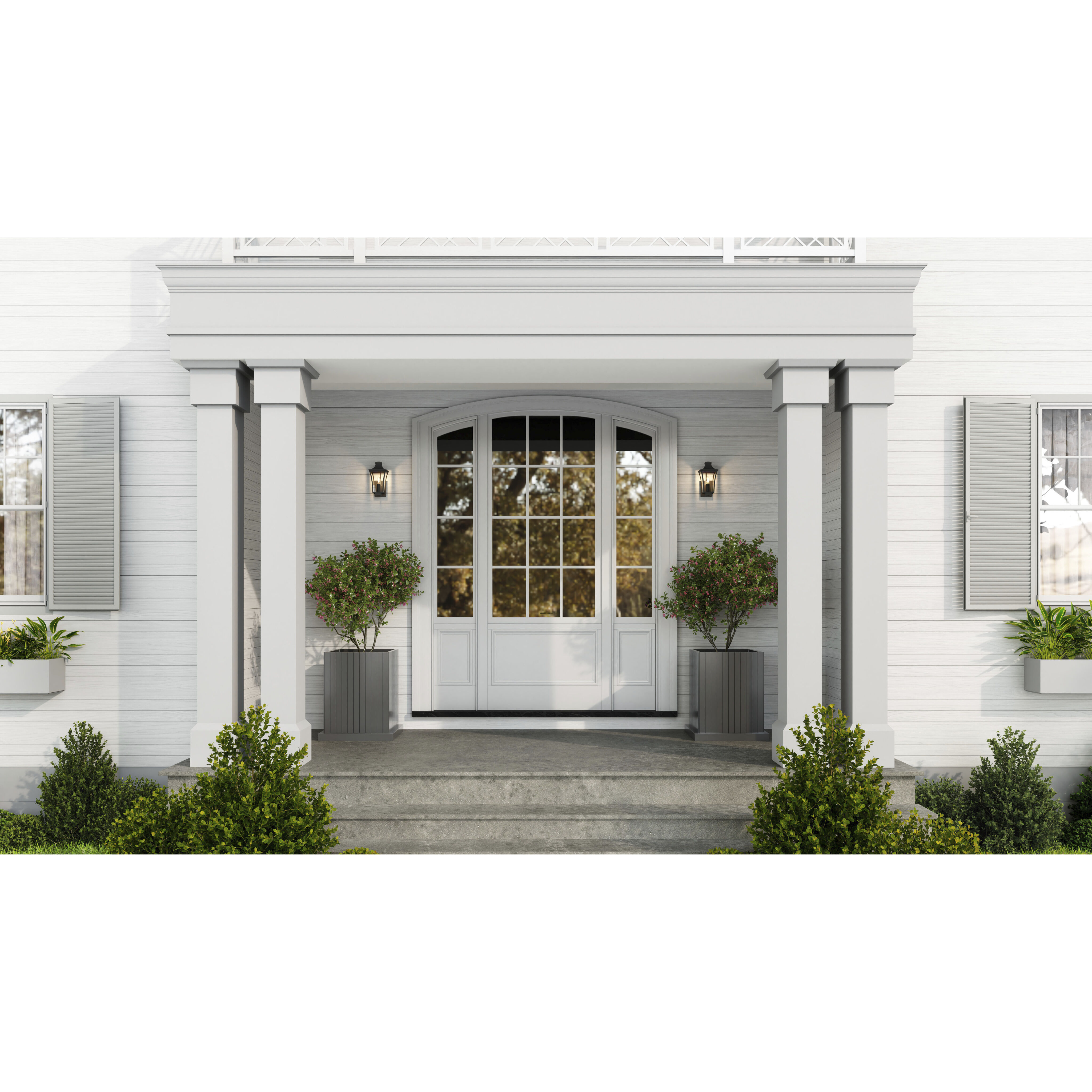 Quentin 1 Light 12 inch Earth Black Outdoor Wall Lantern, Small