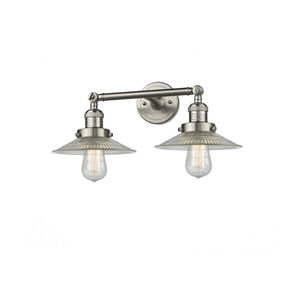 Franklin Restoration Halophane 2 Light 18.00 inch Bathroom Vanity Light