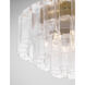 Torvento 7 Light 28 inch Legacy Brass Flush Mount Ceiling Light in Clear Handmade Glass