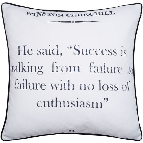 Dann Foley 24 inch White Throw Pillow