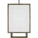 Thom Filicia Brockway 4 Light 16.25 inch Weathered Oak Wood Lantern Pendant Ceiling Light
