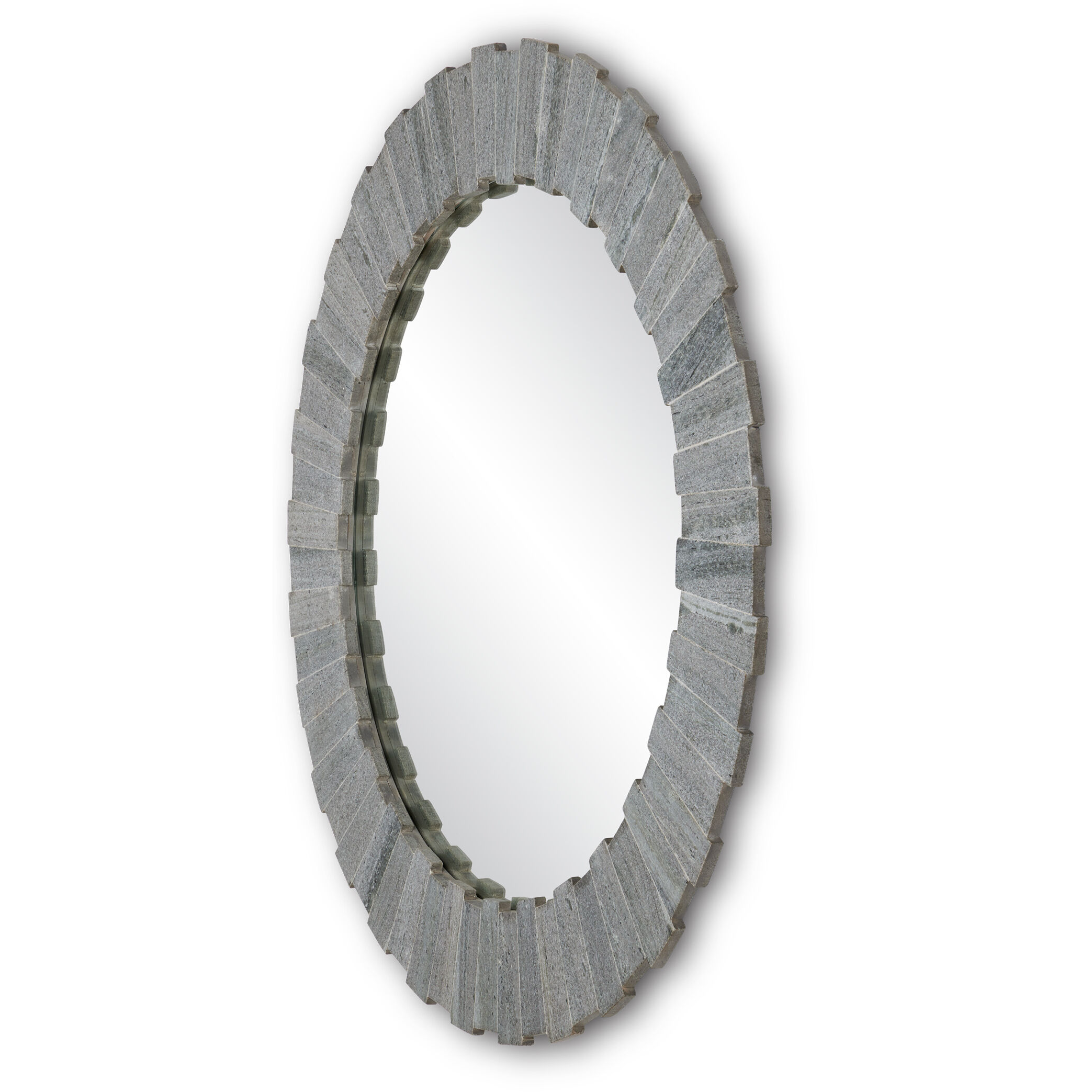 Dario 38.5 inch Gray and Mirror Mirror