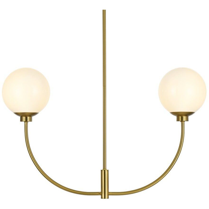 Nyomi 2 Light 30 inch Satin Gold Chandelier Ceiling Light