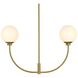 Nyomi 2 Light 30 inch Satin Gold Chandelier Ceiling Light