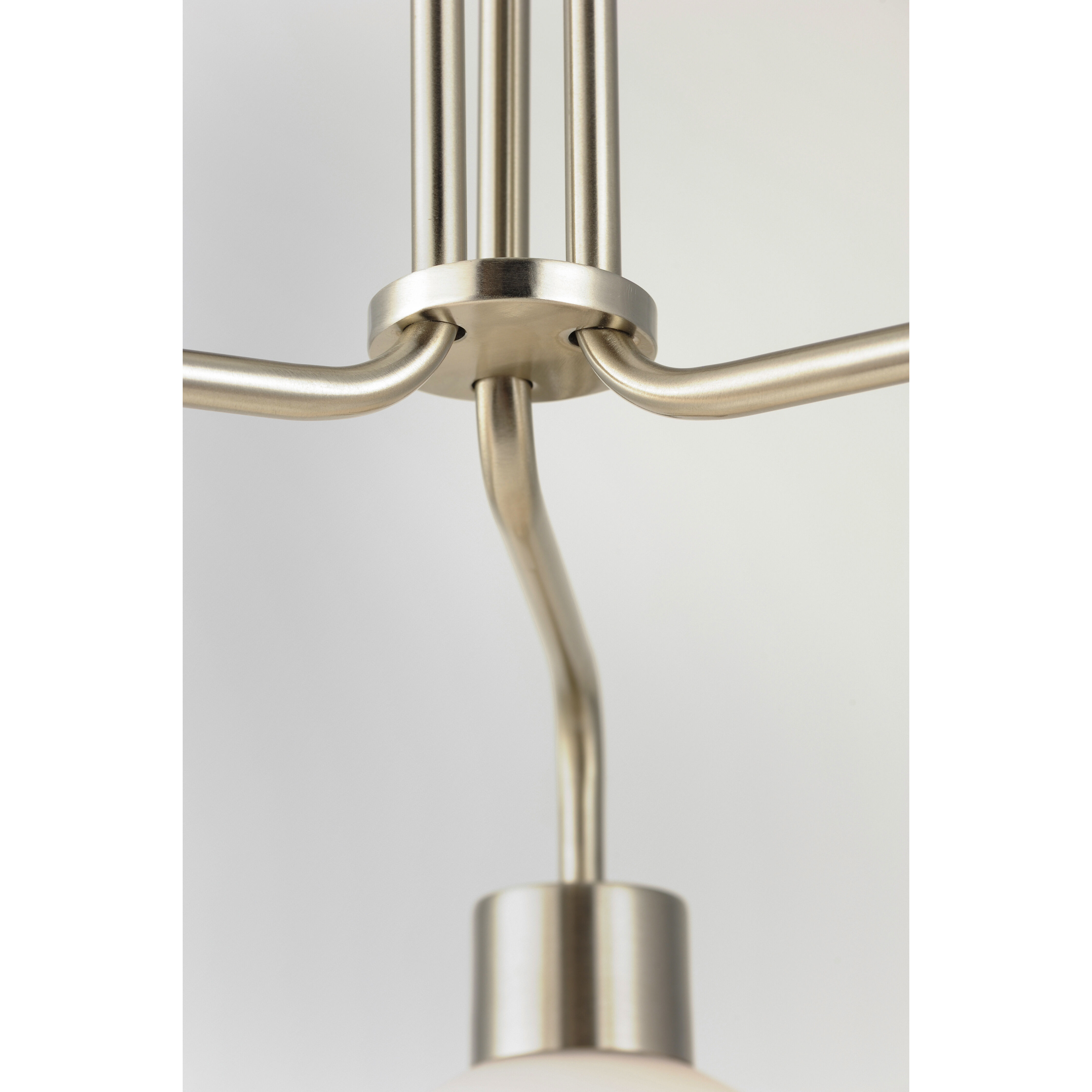 Coraline 3 Light 21 inch Satin Nickel Chandelier Ceiling Light