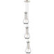 Owego 3 Light 7.13 inch Polished Nickel Multi Pendant Ceiling Light in Clear Glass, Cord Hung