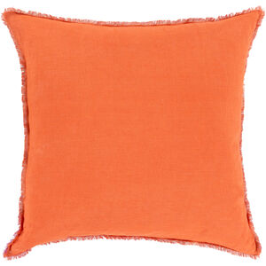 Eyelash 20 X 20 inch Plum/Orange Accent Pillow