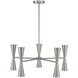 Milo LED 28 inch Satin Nickel Chandelier Ceiling Light