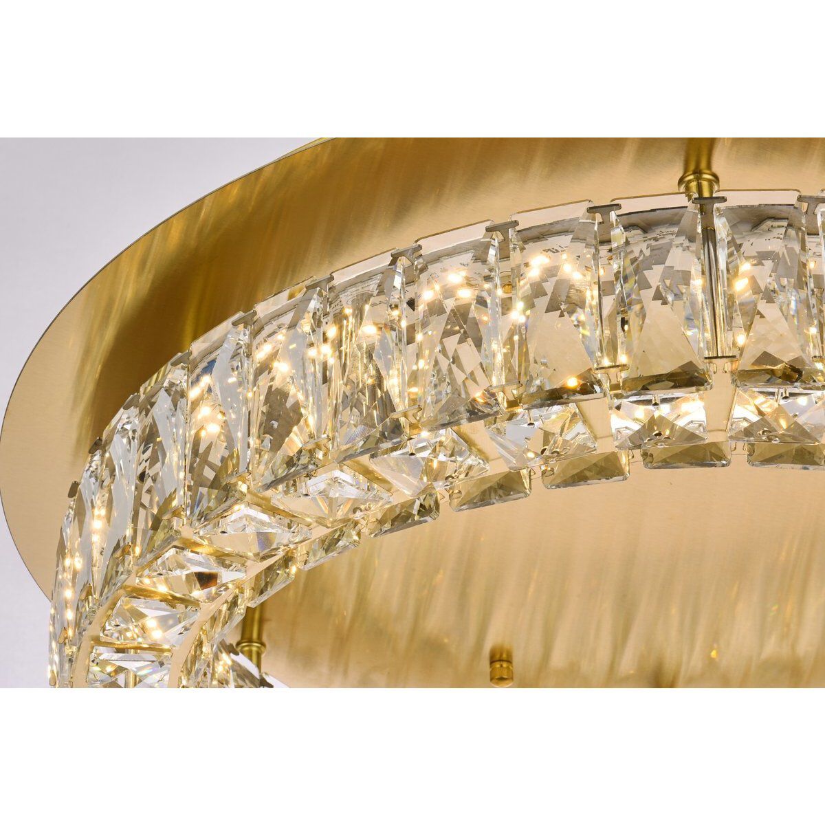 Monroe 1 Light 22 inch Gold Flush Mount Ceiling Light