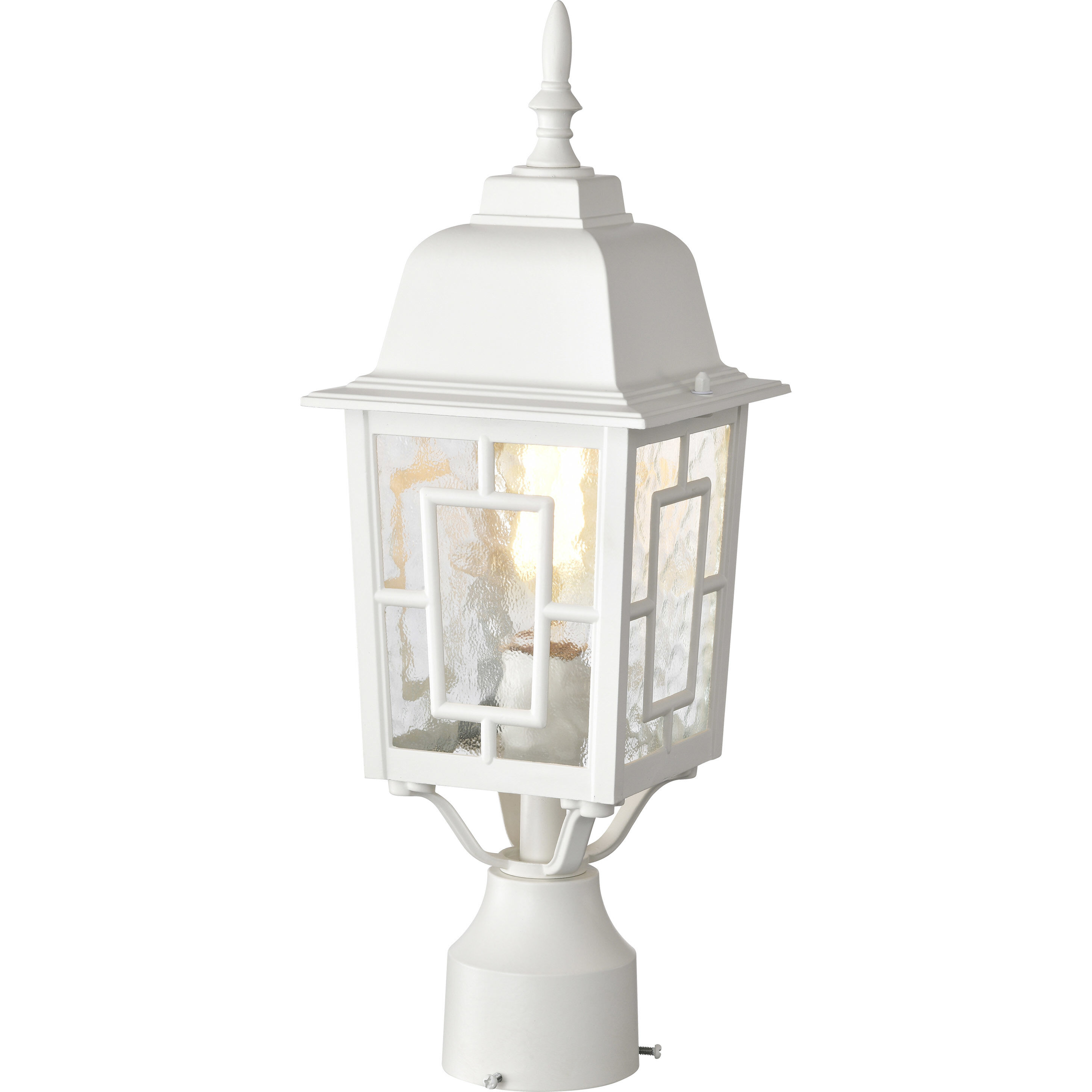 Banyan 1 Light 17 inch White Outdoor Post Light