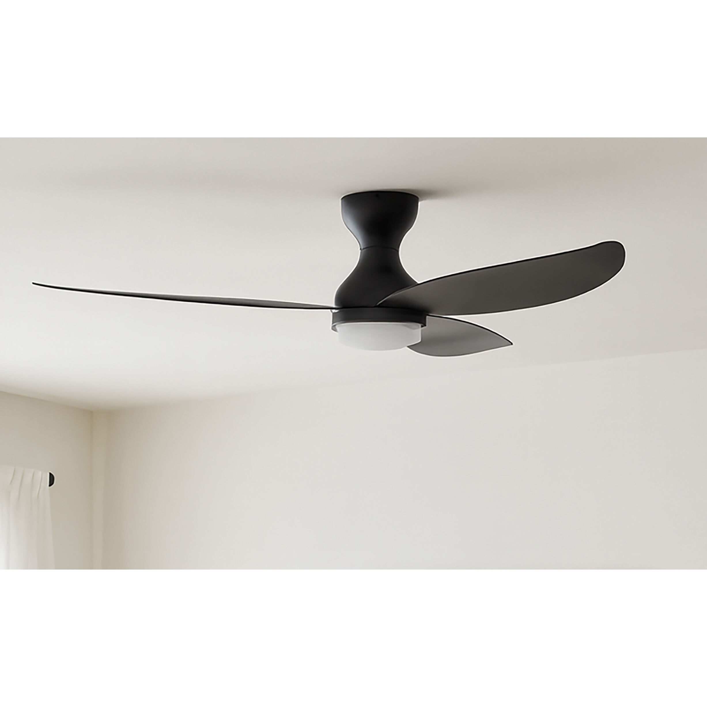 Banks 52 inch Black Ceiling Fan in Remote Control