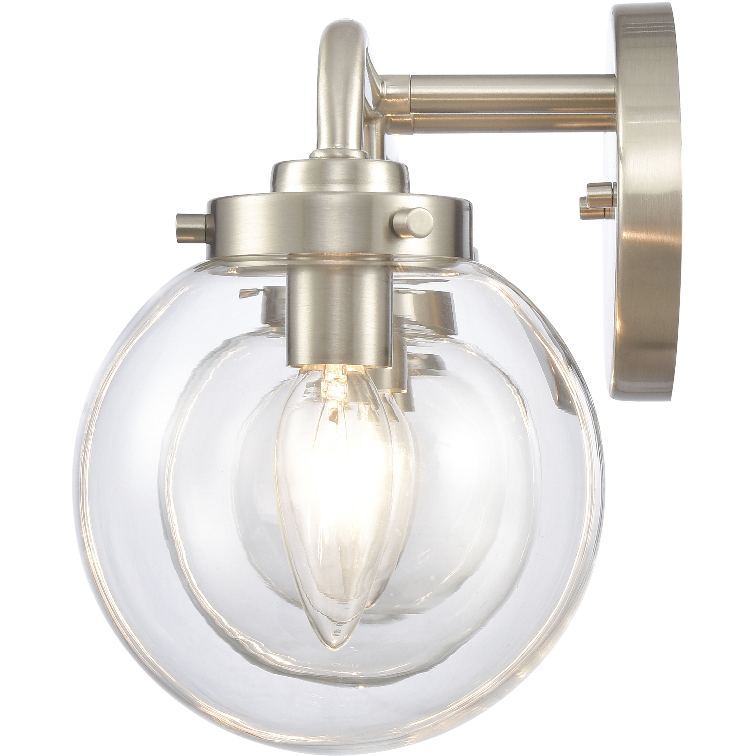 Fairbanks 3 Light 23.25 inch Brushed Nickel Vanity Light Wall Light