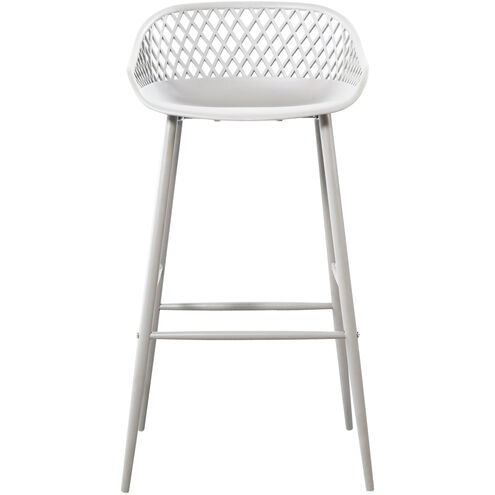 Piazza 37 inch White Outdoor Barstool