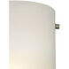 Arc 1 Light 8 inch Brushed Nickel Sconce Wall Light