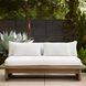 Fargo Shale and Weathered Teak Outdoor Settee