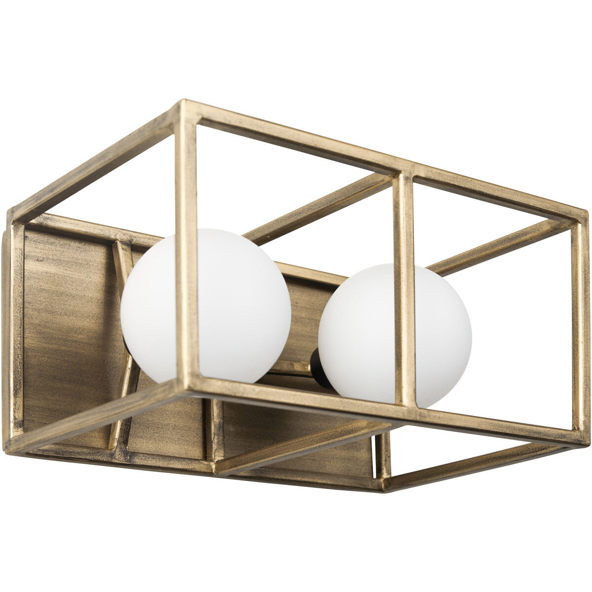 Plaza LED 9.63 inch Havana Gold and Carbon Bath Vanity Wall Light