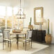 Sweetwater Off White Leather & Black Forged Iron Dining Chair