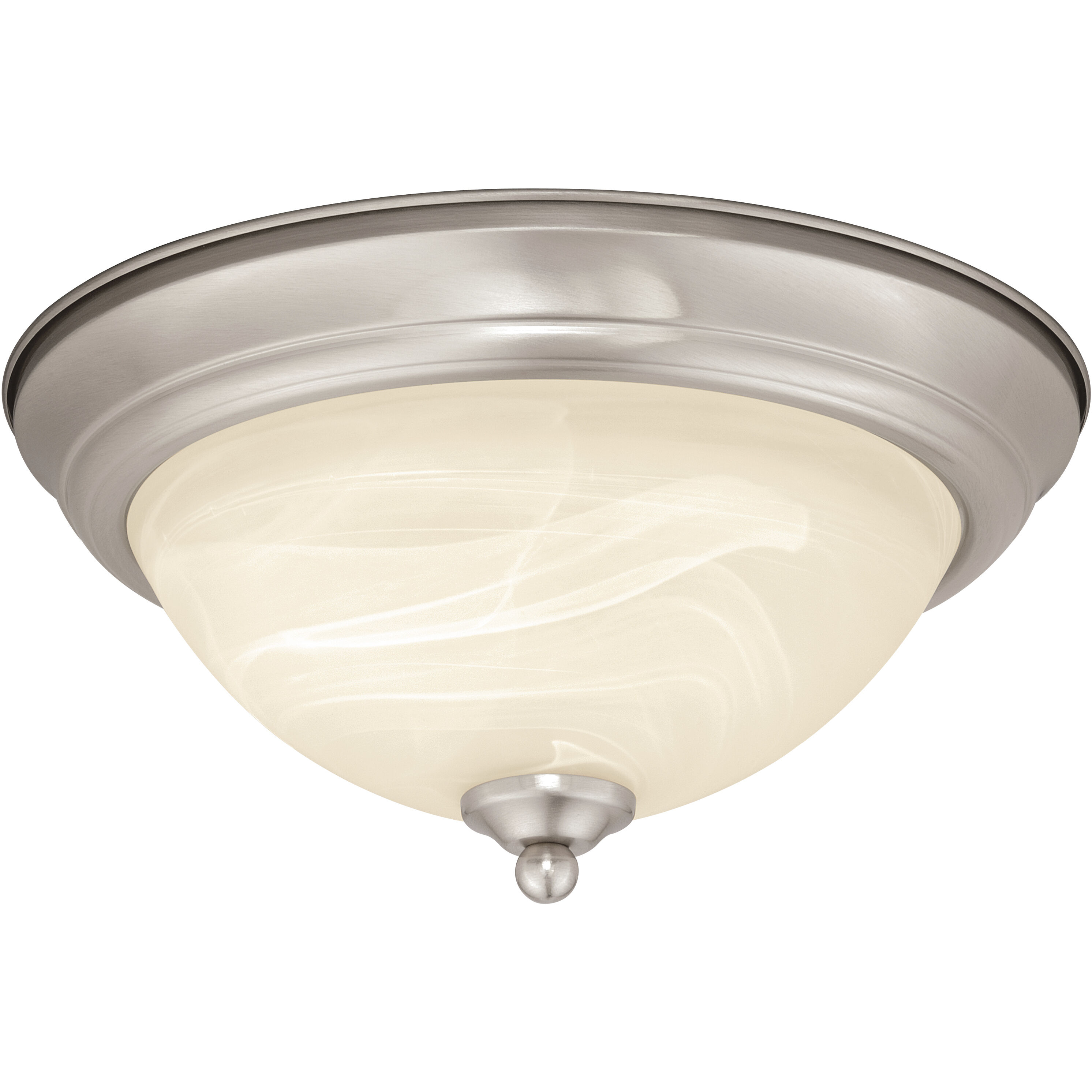 Stevens LED 13 inch Satin Nickel Flush Mount Ceiling Light