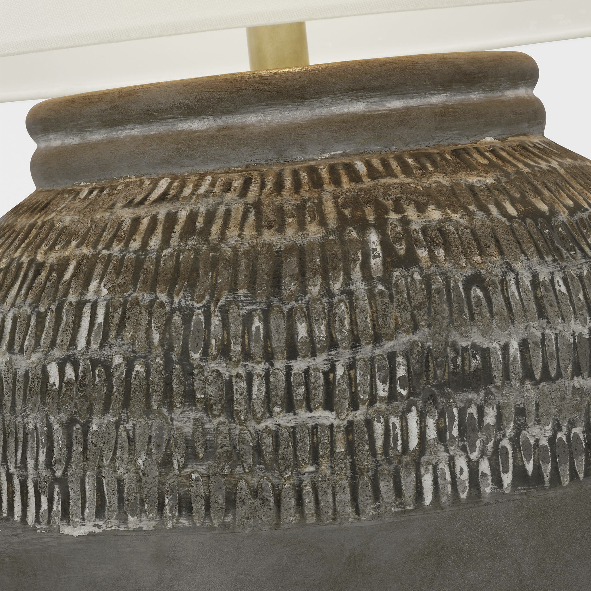 Amber Lewis Indra 27.25 inch 15.00 watt Silt Grey Ceramic Table Lamp Portable Light, Medium