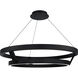 Battlestar 1 Light 28 inch Black Pendant Ceiling Light