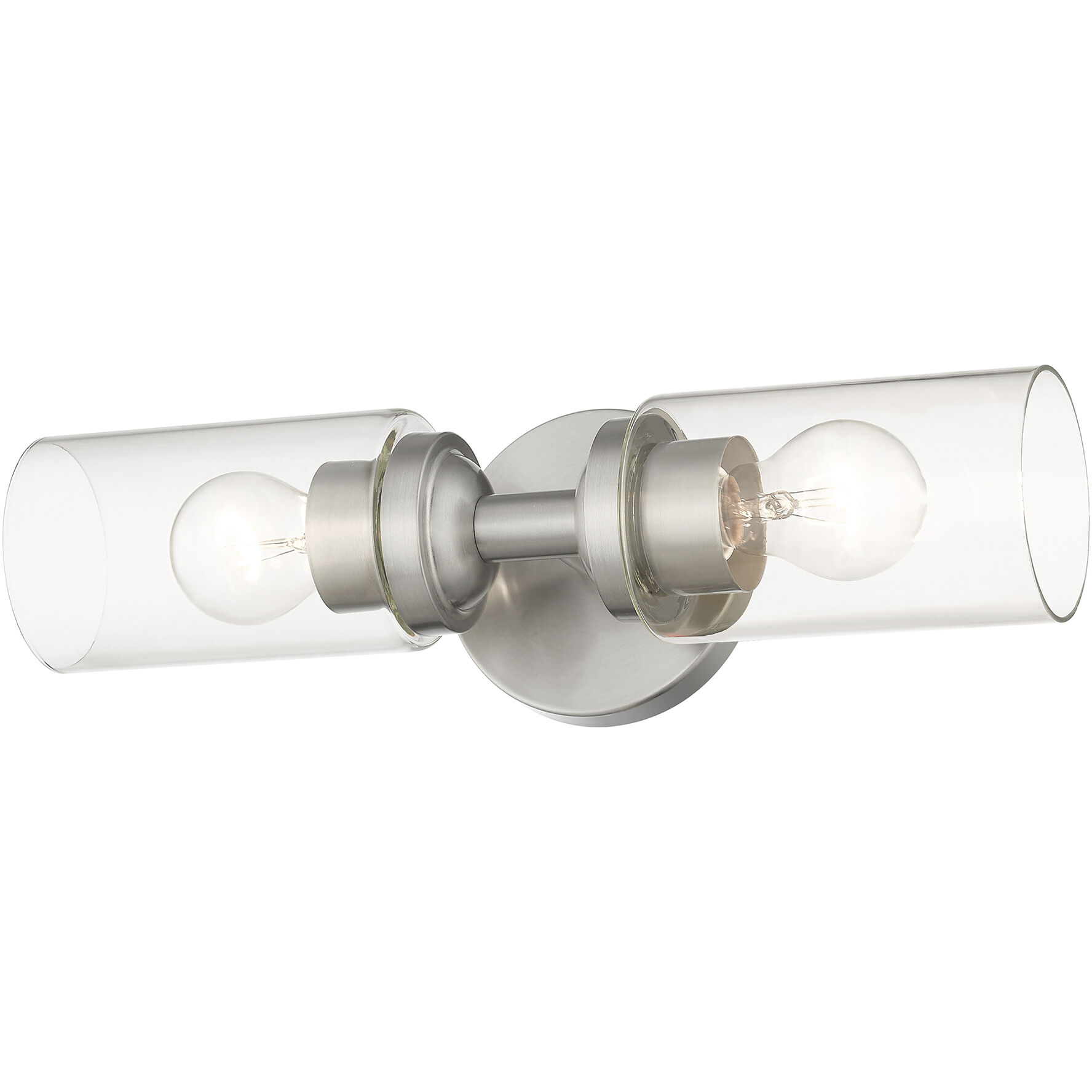 Whittier 2 Light 4.75 inch Brushed Nickel Vanity Sconce Wall Light