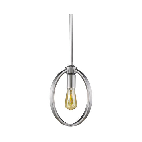 Colson 1 Light 10 inch Pewter Mini Pendant Ceiling Light in No Shade