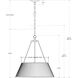 Lytham LED 24.25 inch Antique Gold Leaf Pendant Ceiling Light