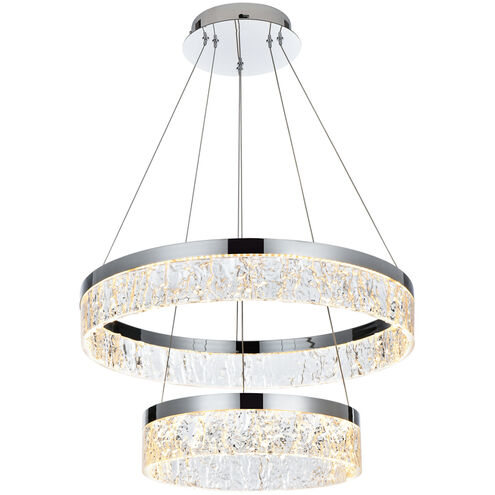 Linden 2 Light 22 inch Chrome Chandelier Ceiling Light