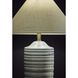 Catalina 25 inch 100.00 watt Light Blue Ribbed Ceramic Table Lamp Portable Light