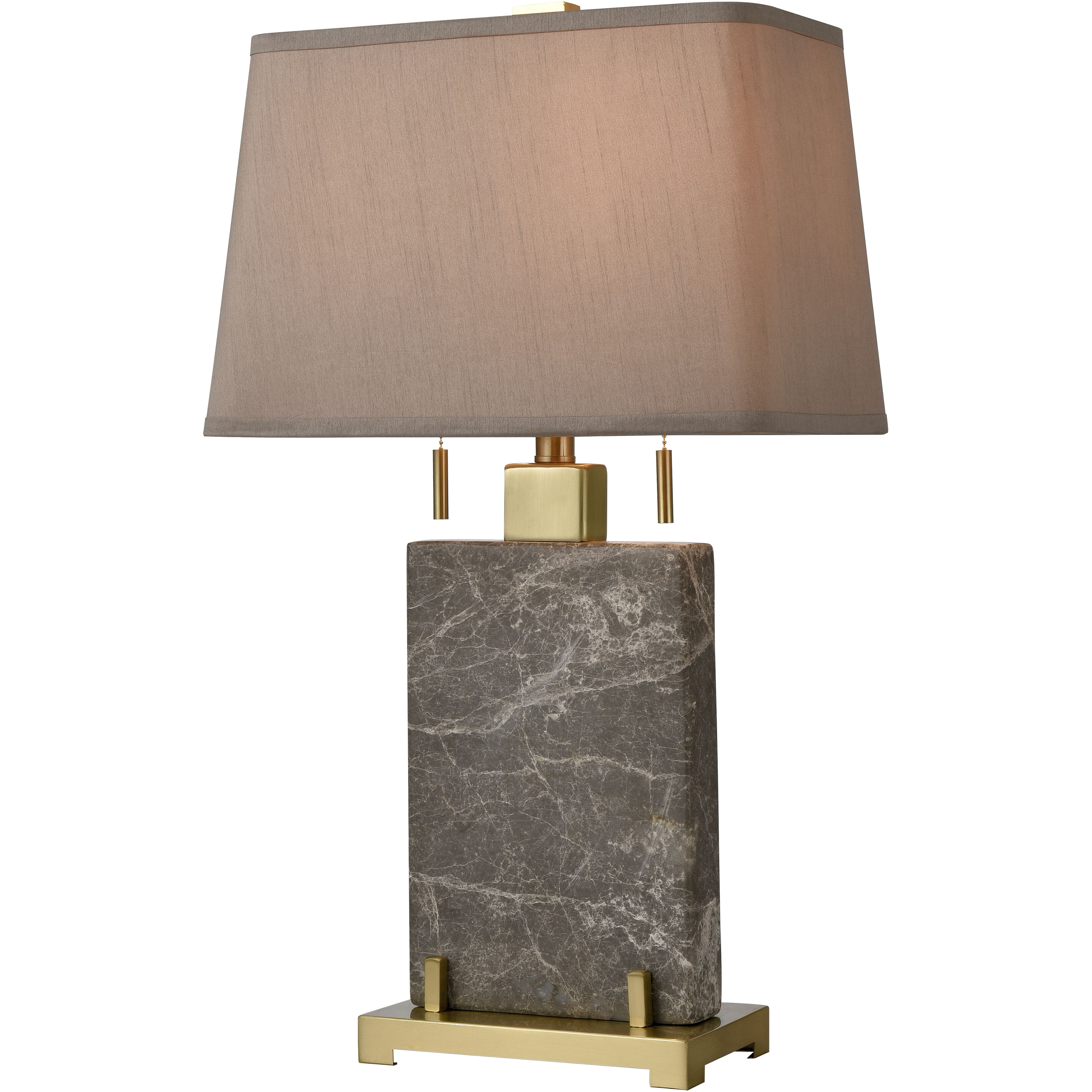 Windsor 27 inch 60 watt Honey Brass Table Lamp Portable Light