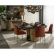 Sultana 59 X 30 inch Dark Brown / Dark Brown / Brushed Brass Outdoor Dining Table