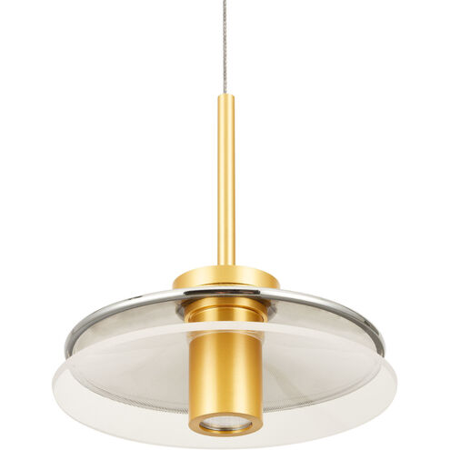 Verona Series 7 inch Black/Gold Pendant Ceiling Light, Artisan Collection