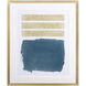 Mirror Teal and Metallic and Neutral Framed Art