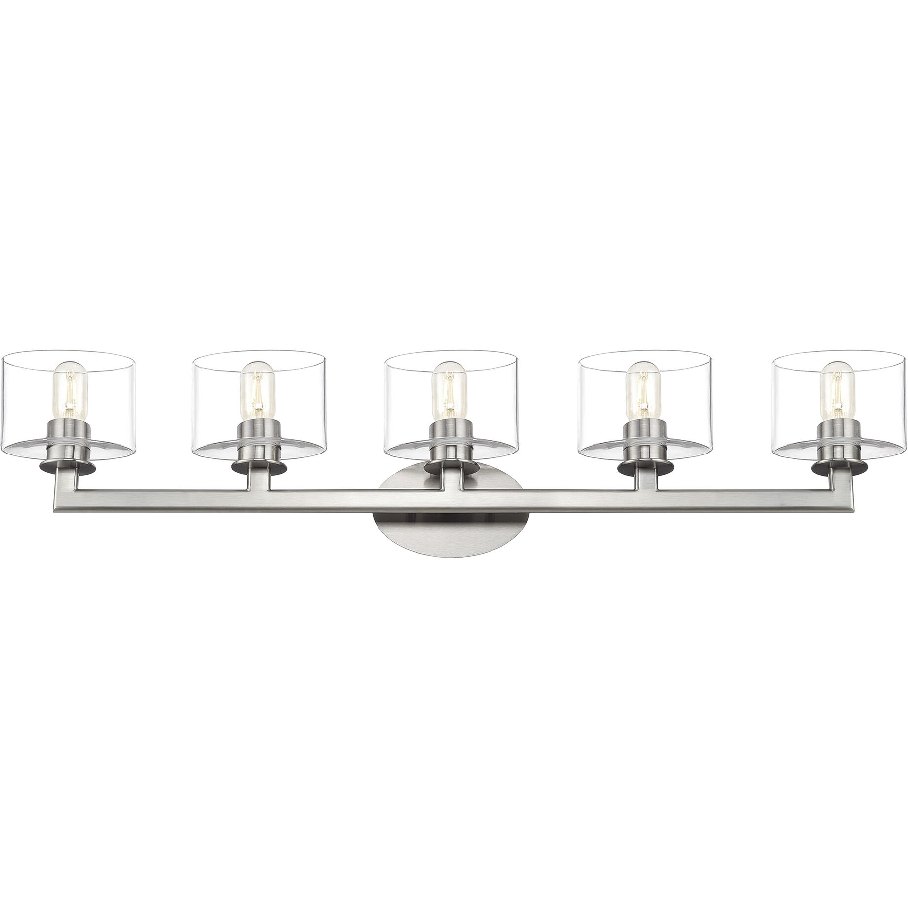 Bernardino 5 Light 44 inch Brushed Nickel Vanity Wall Sconce Wall Light