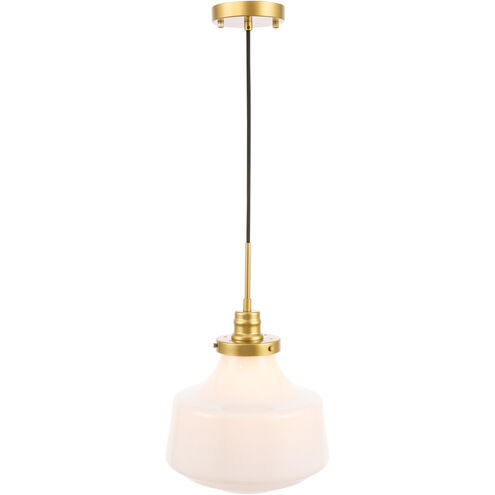Lyle 1 Light 11 inch Brass Pendant Ceiling Light