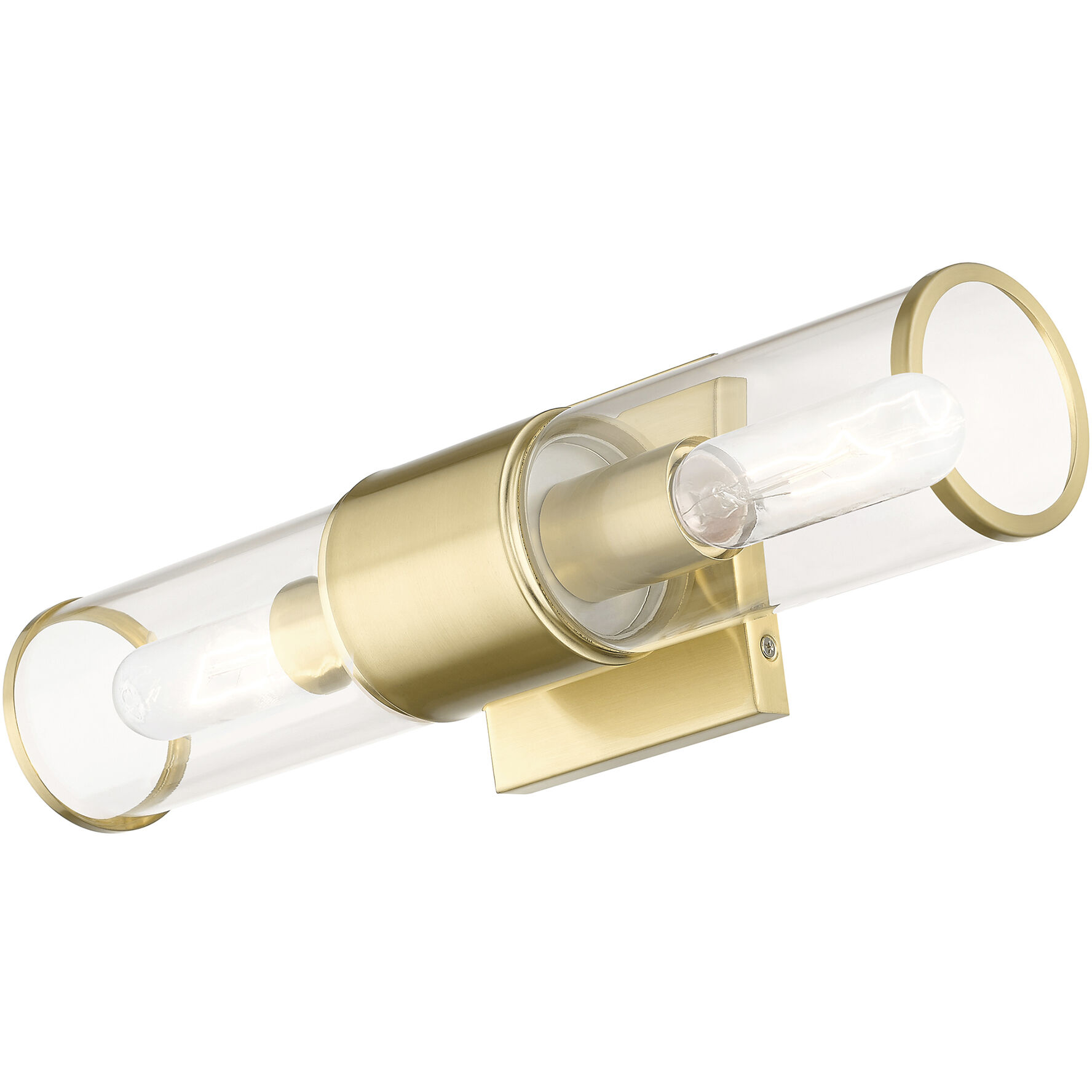 Quincy 2 Light 16 inch Satin Brass Vanity Sconce Wall Light