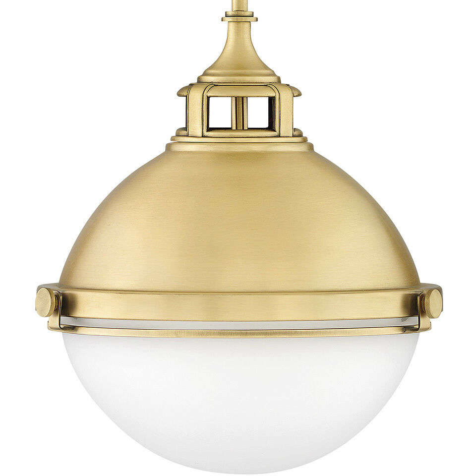 Fletcher 2 Light 13.5 inch Satin Brass Indoor Pendant Ceiling Light