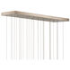 Lazio 30 Light 54 inch Silver Multi-Drop Pendant Ceiling Light