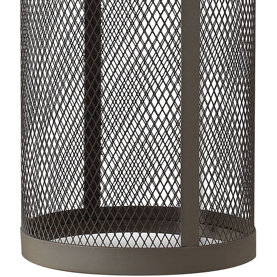 Aria LED 19 inch Buckeye Bronze Outdoor Wall Mount Lantern, Medium
