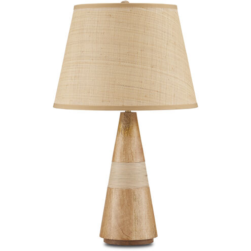 Amalia 28.75 inch 150 watt Natural and Brass Table Lamp Portable Light